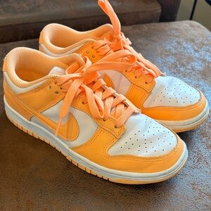 Nike Vibrant Orange and White Sneakers